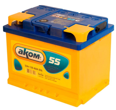 Аккумулятор 6СТ АКОМ 55Ач 460А о.п. (242*177*190) купить в Тюмени
