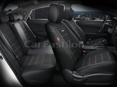 Комплект каркасных чехлов 5D "MAYER PLUS" черный/черный/серый купить в Тюмени