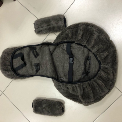 Накидка на детское сиденье, шерсть (серый) купить в Тюмени