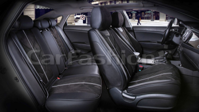 Комплект каркасных чехлов 5D "START PLUS" черный/черный/т.серый купить в Тюмени