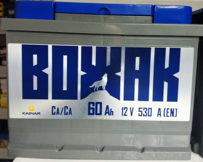 Аккумулятор 6СТ Вожак 60 Ач 530А (242*175190) п/п купить в Тюмени